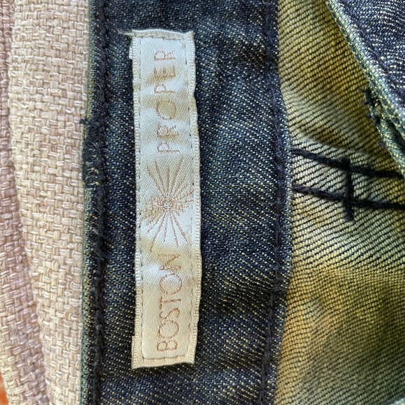 Boston Proper Zebra Glitter Strip Jeans - Picture 3 of 9